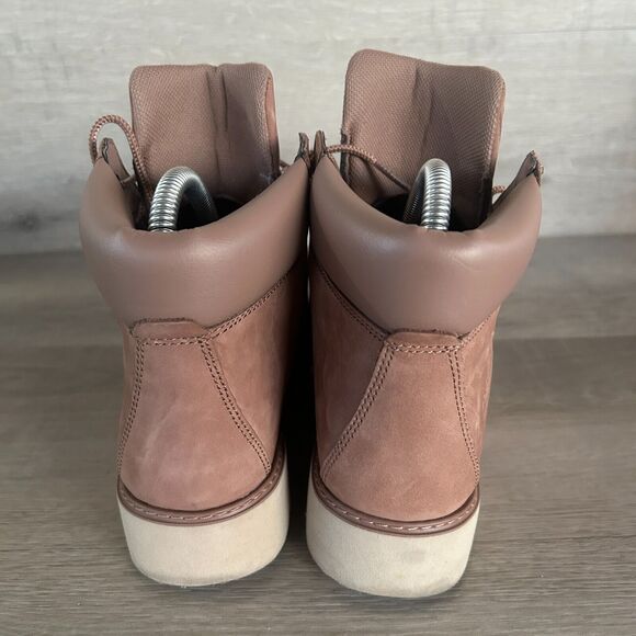 Timberland Womens Size 7 Keeley Field Mid Hiker Light Brown Nubuck Boots Shoes - Picture 6 of 10